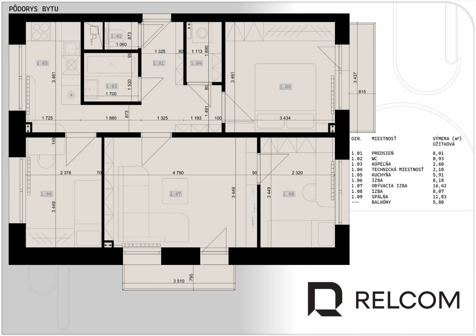 NA PREDAJ, 4 - IZBOVÝ BYT, NOVÁ REKONŠTRUKCIA, UL. HUMENSKÁ,KE- TERASA / 2 /